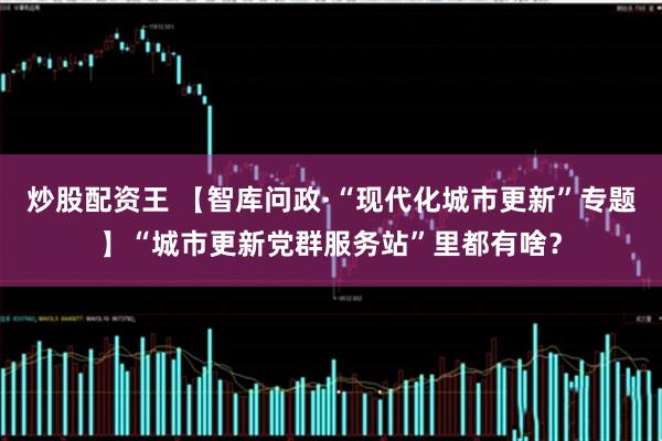 炒股配资王 【智库问政·“现代化城市更新”专题】“城市更新党群服务站”里都有啥？